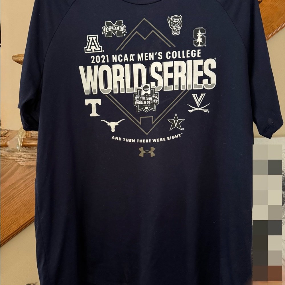 Under Armour Blue Short Sleeve Tee 2021 College World Series